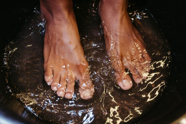 Bain de pieds bicarbonate