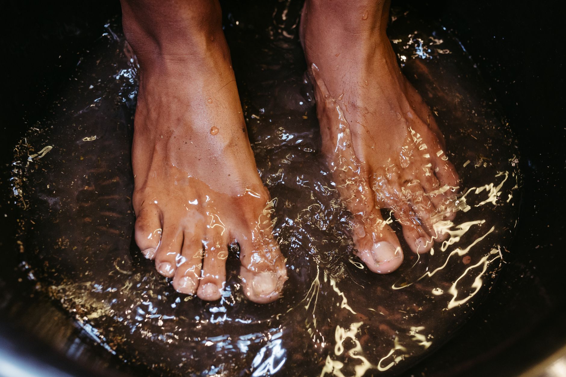 Bain de pieds bicarbonate
